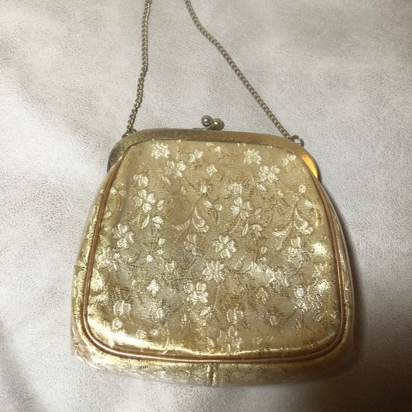 JR (Julius Resnick) MIAMI Vintage gold dressy purse - Picture 2 of 5